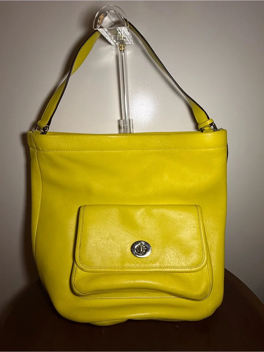 Coach Legacy Archival Bucket Bag | Rare Chartreuse Yellow Glove-Tanned Leather